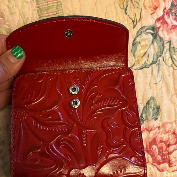 Patricia Nash Red Embossed Wallet - Picture 8 of 8